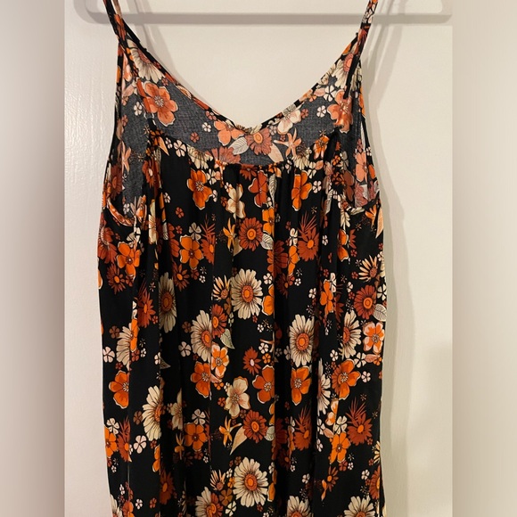 SHEIN Women's beautiful floral spaghetti strap long dress, tropical design 1XL - Picture 3 of 8